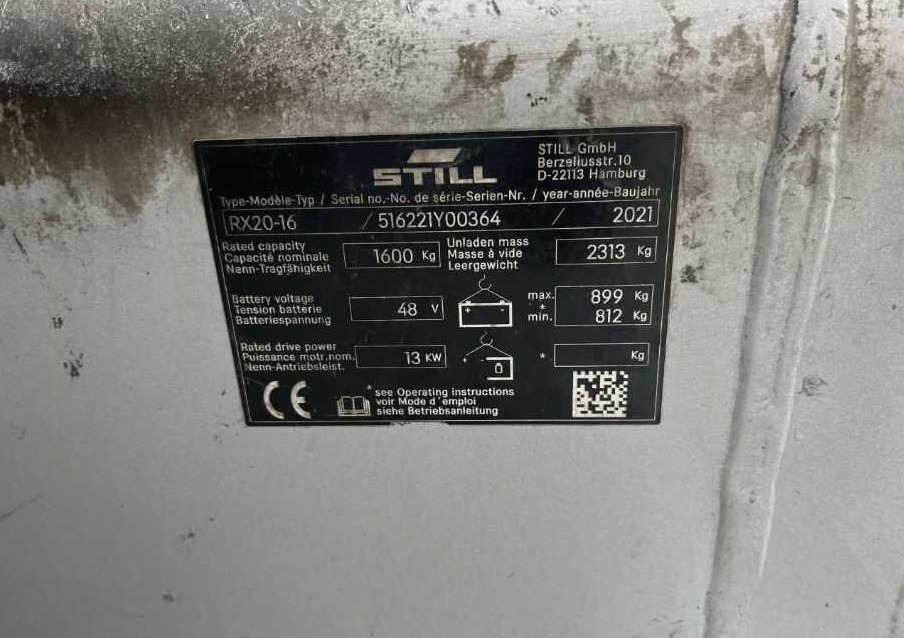 Still RX20-16 - Carretilla elevadora eléctrica: foto 4 Still RX20-16 - Carretilla elevadora eléctrica: foto 4
