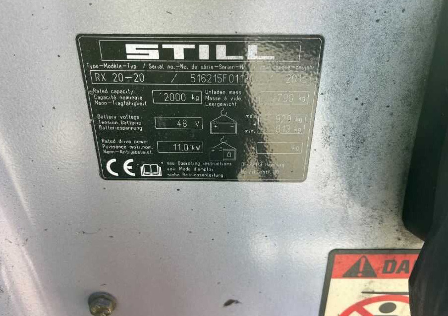 Still RX20-20 - Carretilla elevadora eléctrica: foto 4 Still RX20-20 - Carretilla elevadora eléctrica: foto 4