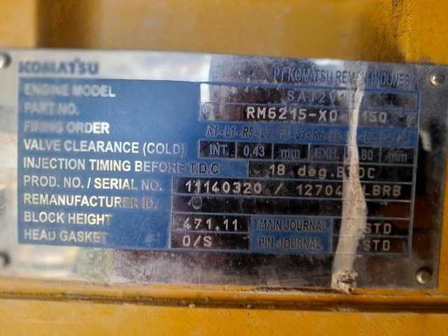 Komatsu SA12V140 - WA800 - HD785 - HD985 - D475 engine - - Motor: foto 4 Komatsu SA12V140 - WA800 - HD785 - HD985 - D475 engine - - Motor: foto 4