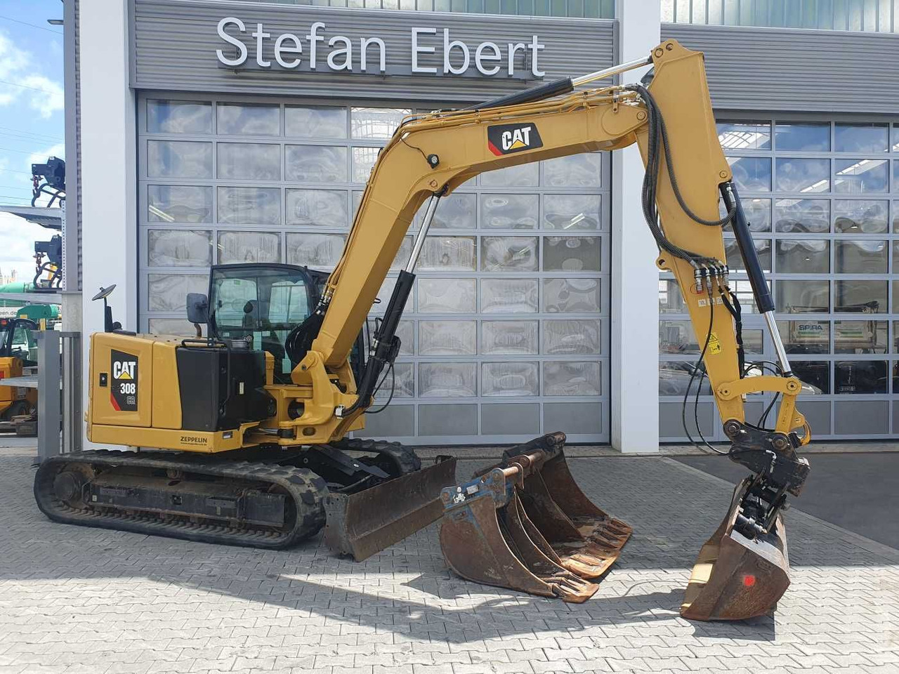 Excavadora de cadenas CAT 308CR / nur 3.272h! / Löffelpaket: foto 1