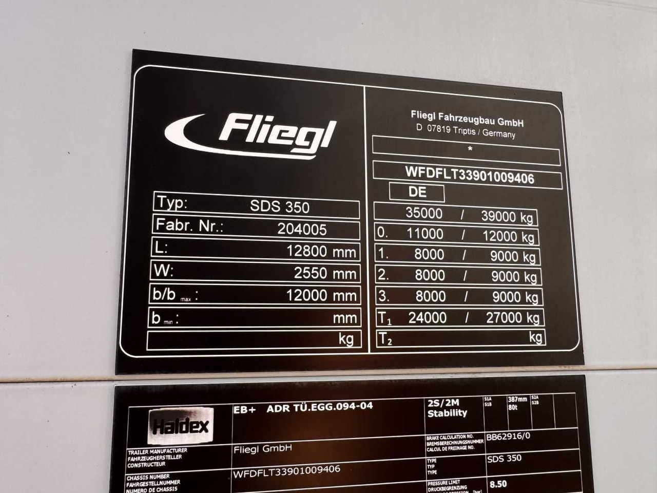 Semirremolque lona Fliegl SDS 350 Schiebeplane+Verdeck XL SAF 20.900Km: foto 15