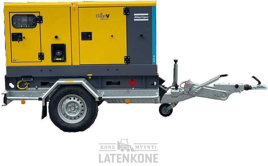 Atlas Copco QAS 45 50 Hz Generaattori StageV vetovarustuksella - Generador industriale: foto 1 Atlas Copco QAS 45 50 Hz Generaattori StageV vetovarustuksella - Generador industriale: foto 1