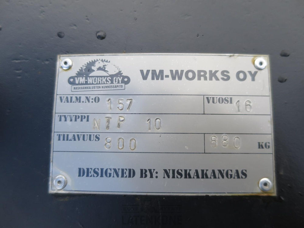 Cazo para Maquinaria de construcción Niskakangas Metsäojakauha 800L NTP10: foto 12