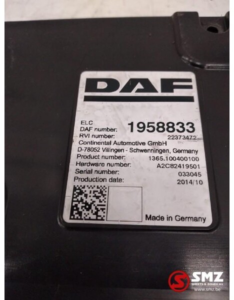 DAF Occ Ecu ELC DAF XF Euro 6 1958833 - Unidad de control para Camión: foto 2 DAF Occ Ecu ELC DAF XF Euro 6 1958833 - Unidad de control para Camión: foto 2