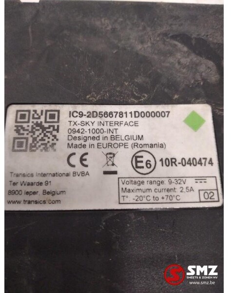 Diversen Occ ECU Mercedes Actros TX Sky interface 0942-1000 - Unidad de control para Camión: foto 2 Diversen Occ ECU Mercedes Actros TX Sky interface 0942-1000 - Unidad de control para Camión: foto 2