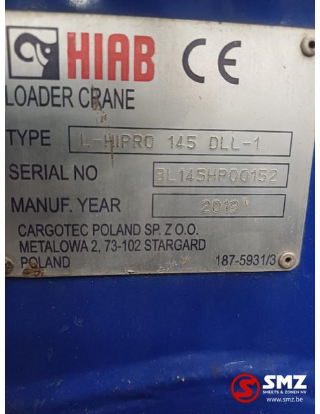 Brazo para Equipo de manutención Hiab Occ Autolaadkraan Hiab L-Hipro 145 DLL - 1: foto 8 Brazo para Equipo de manutención Hiab Occ Autolaadkraan Hiab L-Hipro 145 DLL - 1: foto 8