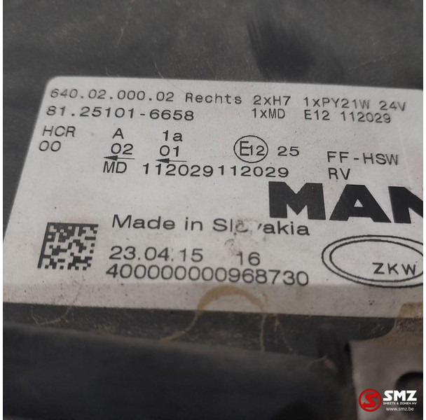 MAN Occ koplamp rechts MAN - Faro delantero para Camión: foto 3 MAN Occ koplamp rechts MAN - Faro delantero para Camión: foto 3