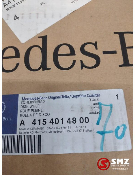 Mercedes-Benz Velg 17,5" 44x44x19cm mercedes a4154014800 - Llanta para Camión: foto 3 Mercedes-Benz Velg 17,5" 44x44x19cm mercedes a4154014800 - Llanta para Camión: foto 3