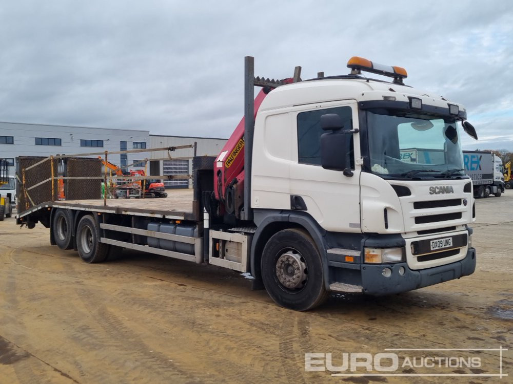 Camión caja abierta para transporte de equipos pesados 2009 Scania P310: foto 7 Camión caja abierta para transporte de equipos pesados 2009 Scania P310: foto 7