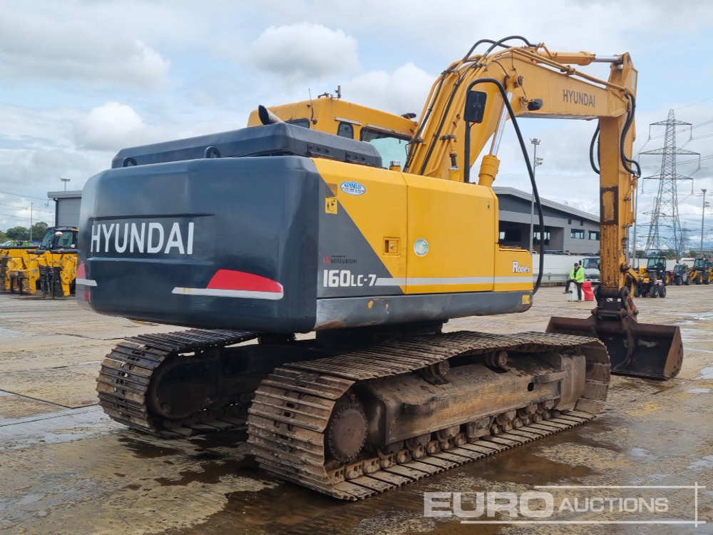 2010 Hyundai R160LC-7 - Excavadora de cadenas: foto 5 2010 Hyundai R160LC-7 - Excavadora de cadenas: foto 5