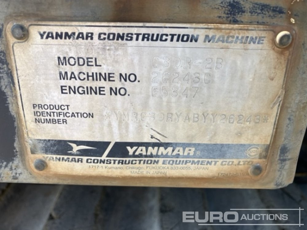 2012 Yanmar C30R-2B - Dúmper de cadenas: foto 5 2012 Yanmar C30R-2B - Dúmper de cadenas: foto 5