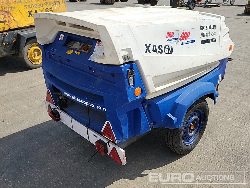 2013 Atlas Copco XAS67 - Compresor de aire: foto 5 2013 Atlas Copco XAS67 - Compresor de aire: foto 5