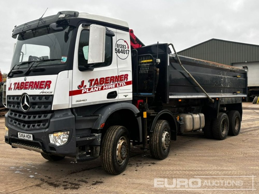 2014 Mercedes 3240 - Camión volquete, Camión grúa: foto 1 2014 Mercedes 3240 - Camión volquete, Camión grúa: foto 1
