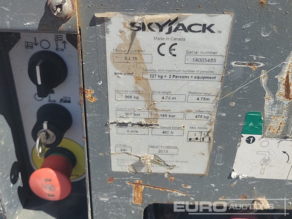 Plataforma elevadora 2015 SkyJack SJ16: foto 22