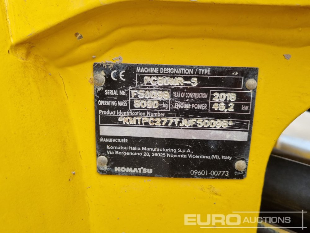 Miniexcavadora 2018 Komatsu PC80MR-5: foto 41
