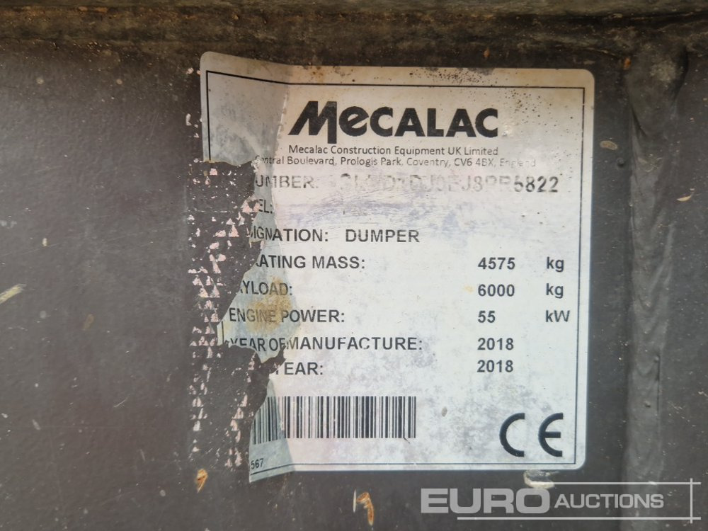Minidumper 2018 Mecalac TA6S: foto 37