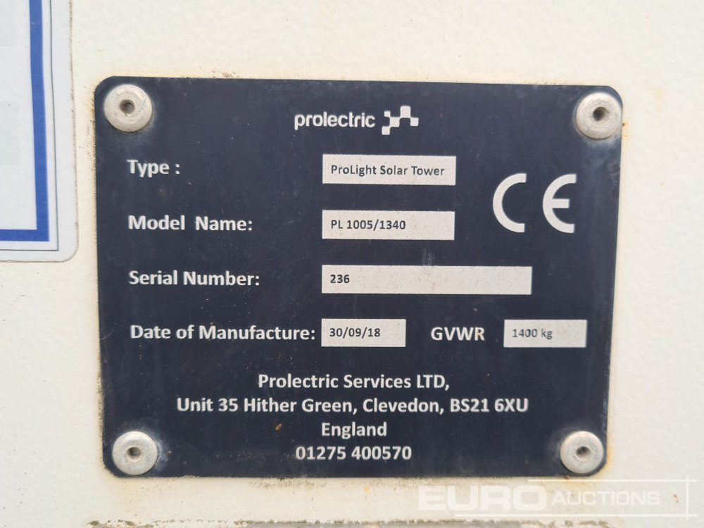Torre de iluminación 2018 Prolectric ProLight Solar Tower: foto 21