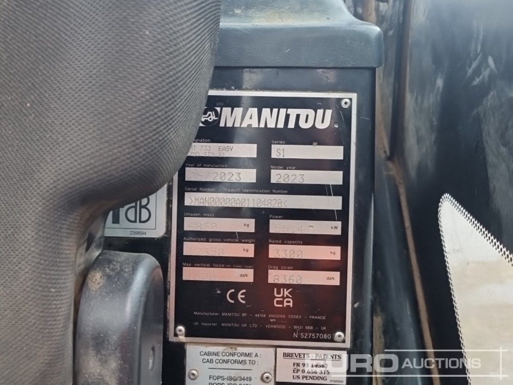 Manipulador telescópico 2023 Manitou MT733: foto 38