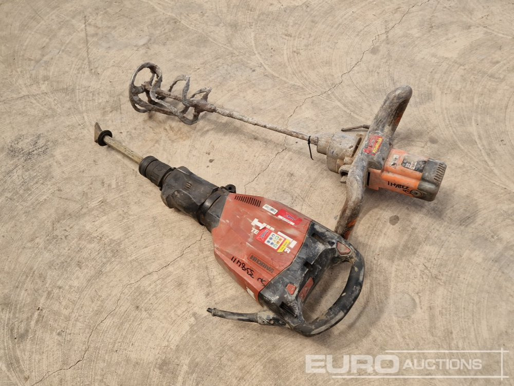 Hilti TE1000-AVR Breaker & Belle Paddle Mixer (2 of)(Spares) - Equipo de construcción: foto 2 Hilti TE1000-AVR Breaker & Belle Paddle Mixer (2 of)(Spares) - Equipo de construcción: foto 2