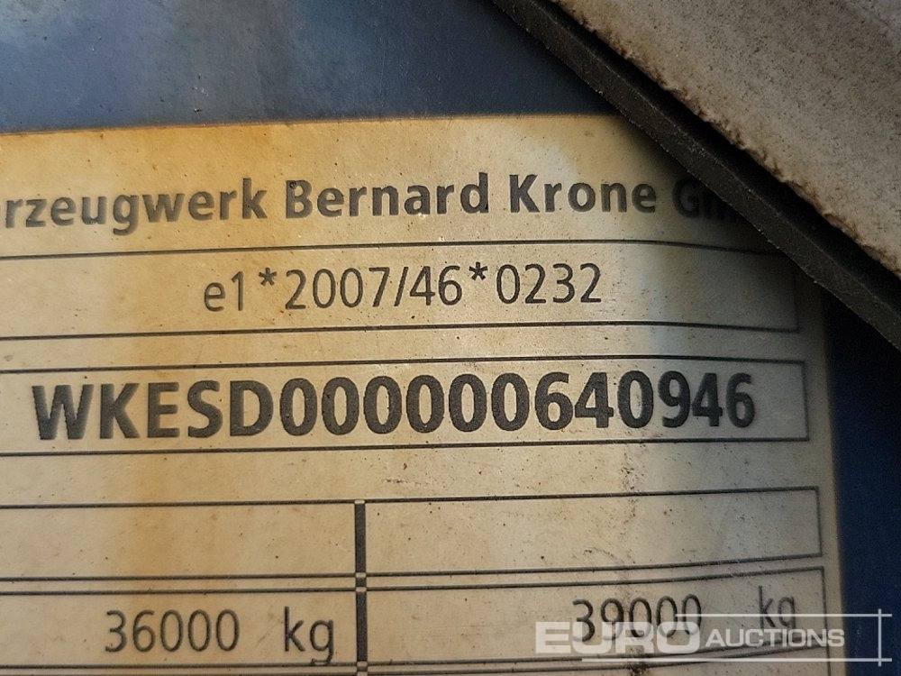 Semirremolque lona Krone Tri Axle Curtainsider Trailer: foto 40