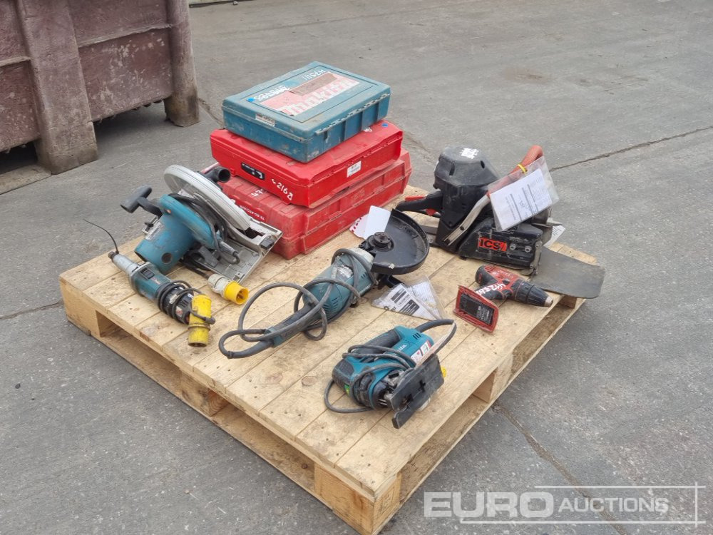Makita 110Volt Drill, 110Volt Die Grinder, 110Volt 9" Grinder, 110Volt Rip Saw, 110Volt Jig Saw, Petrol Chainsaw Body, Hilti Battery Metal Construction Driver, Hilti 110 Volt Hammer Drill, Hilti Batte - Equipo de construcción: foto 1 Makita 110Volt Drill, 110Volt Die Grinder, 110Volt 9" Grinder, 110Volt Rip Saw, 110Volt Jig Saw, Petrol Chainsaw Body, Hilti Battery Metal Construction Driver, Hilti 110 Volt Hammer Drill, Hilti Batte - Equipo de construcción: foto 1