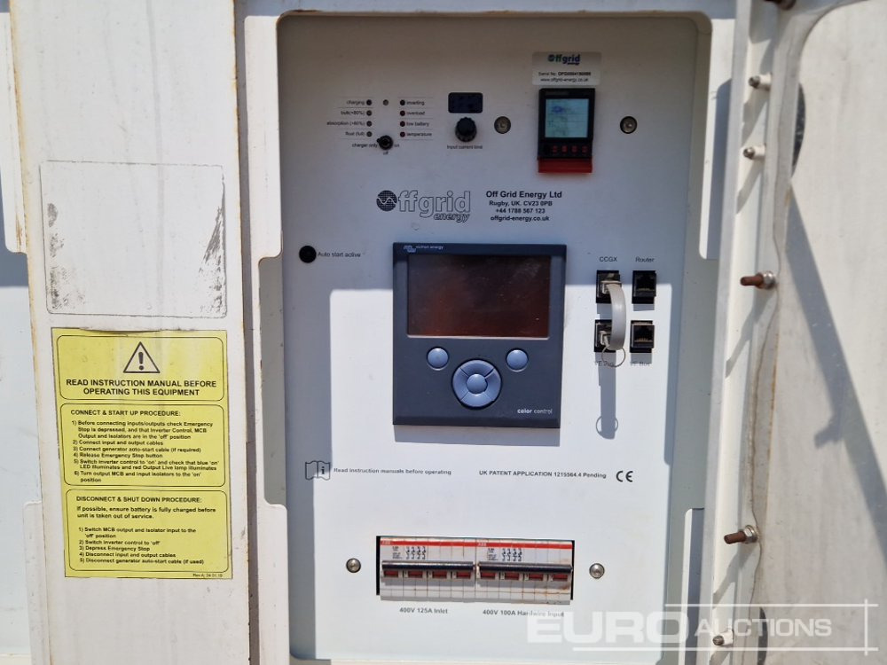 Equipo de construcción Off Grid 400 Volt Battery Bank Canopy (No Batteries) (Spares): foto 15