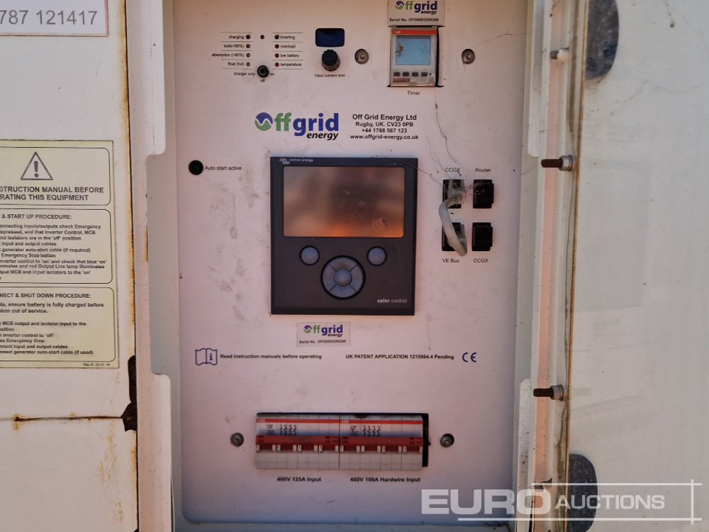 Equipo de construcción Off Grid 400 Volt Battery Bank Canopy (No Batteries) (Spares): foto 15