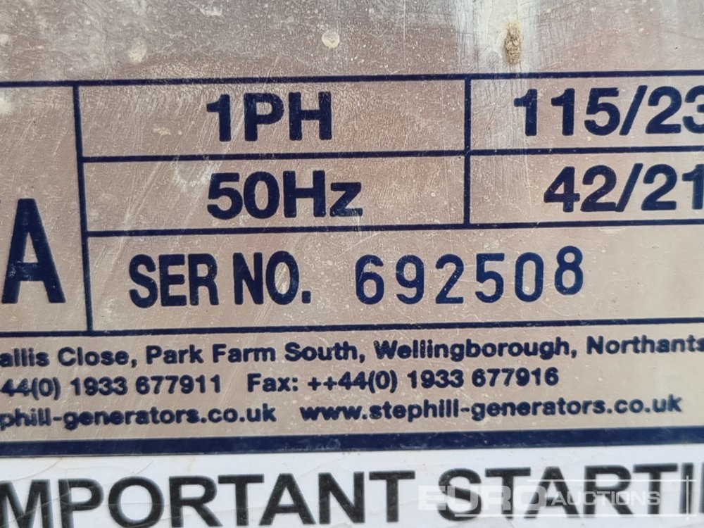 Generador industriale Stephill SE6000D4: foto 17