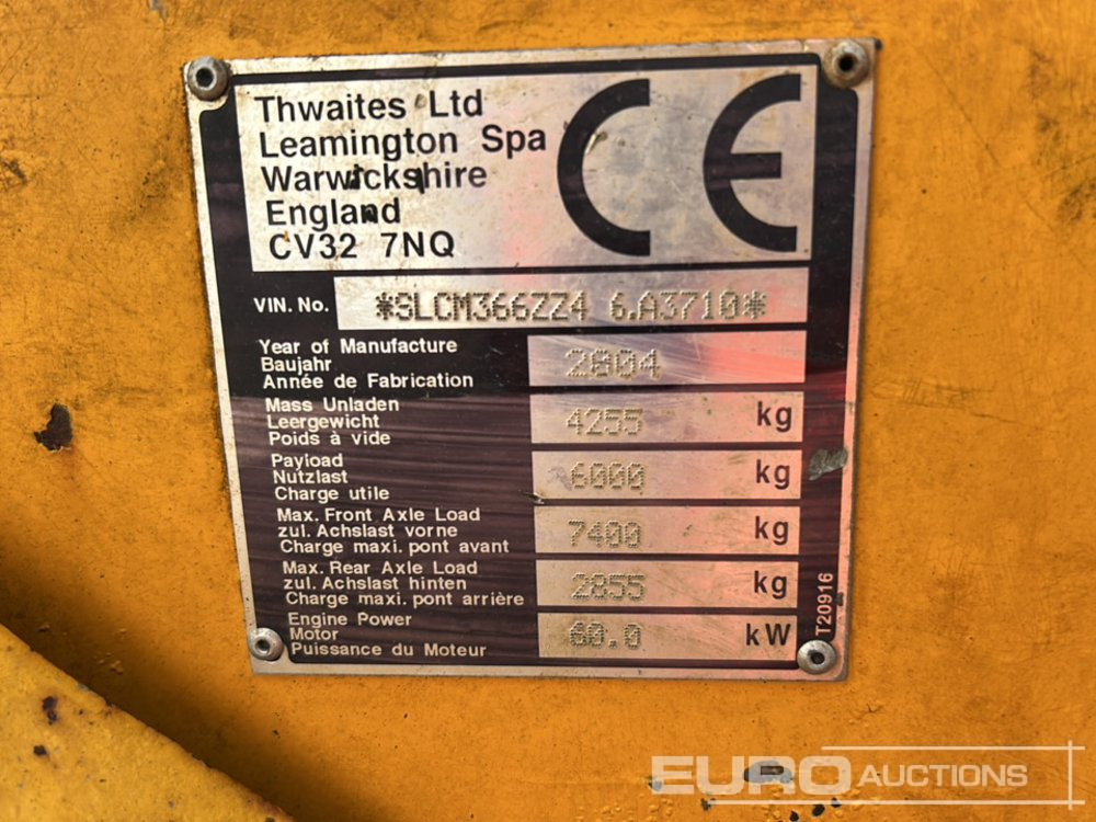 Thwaites 6 Ton Swivel Skip - Minidumper: foto 5 Thwaites 6 Ton Swivel Skip - Minidumper: foto 5