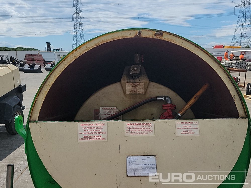 Tanque de almacenamiento Trailer Engineering 50 Litre Single Axle Bunded Fuel Bowser, Manual Pump: foto 16