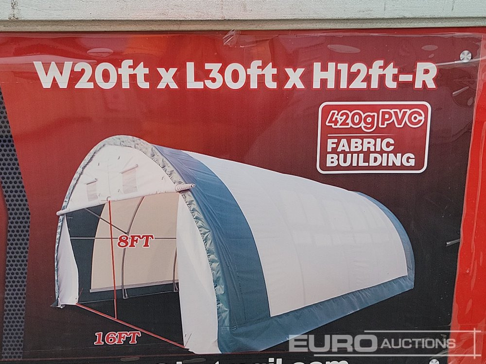 Unused 2025 30' x 20' x 12' PVC Dome Storage Shelter (Cannot Be Reconsigned) - Contenedor marítimo: foto 1 Unused 2025 30' x 20' x 12' PVC Dome Storage Shelter (Cannot Be Reconsigned) - Contenedor marítimo: foto 1