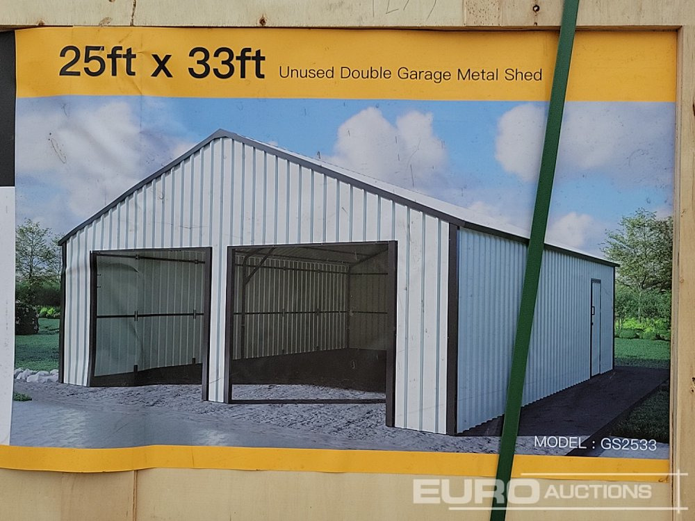 Unused 2025 33' x 22' Portable Metal Shed (Cannot Be Reconsigned) - Contenedor marítimo: foto 1 Unused 2025 33' x 22' Portable Metal Shed (Cannot Be Reconsigned) - Contenedor marítimo: foto 1