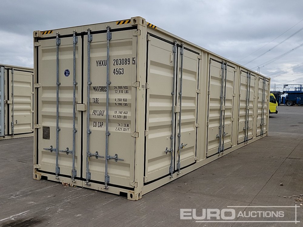 Unused 2025 40' x 8' HQ Container, 4 Side Doors, 1 End Door (Cannot Be Reconsigned) - Contenedor marítimo: foto 1 Unused 2025 40' x 8' HQ Container, 4 Side Doors, 1 End Door (Cannot Be Reconsigned) - Contenedor marítimo: foto 1