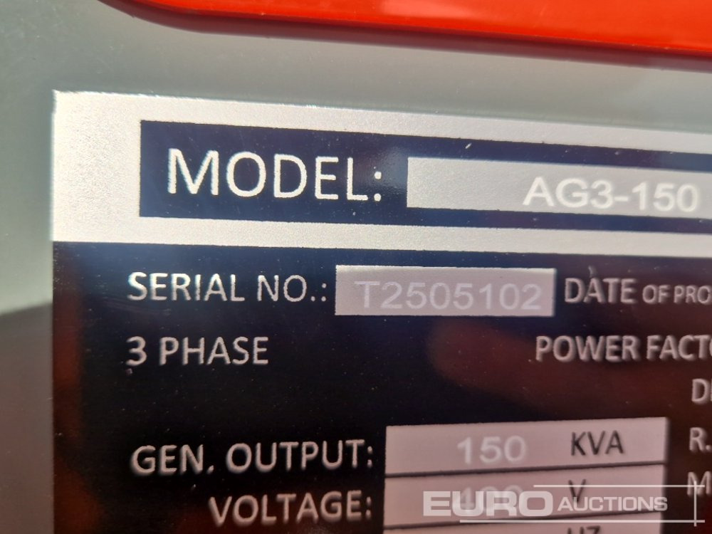 Generador industriale Unused 2025 Ashita Power AG3-150: foto 29