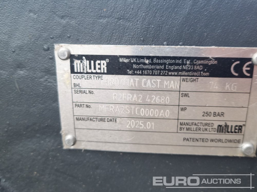 Acoplamiento rápido Unused 2025 Miller Manual QH 45mm Pin to suit 4-6 Ton Excavator: foto 7