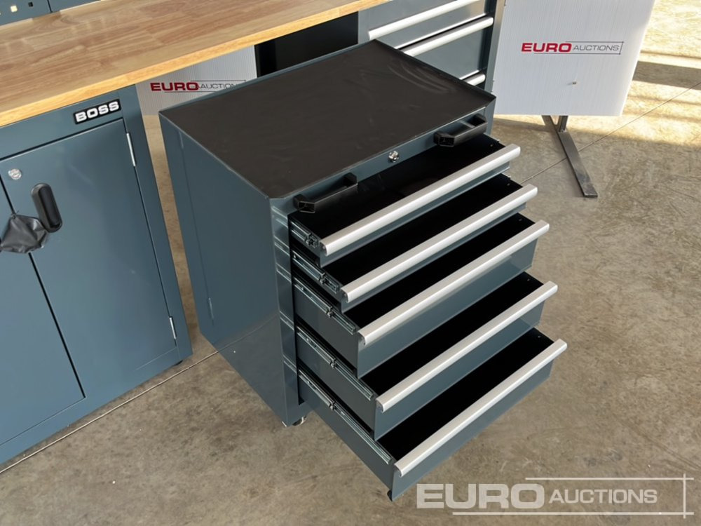 Equipo de taller Unused Boss 2.6m 9 Drawer, 5 Cabinet Tool Station: foto 12