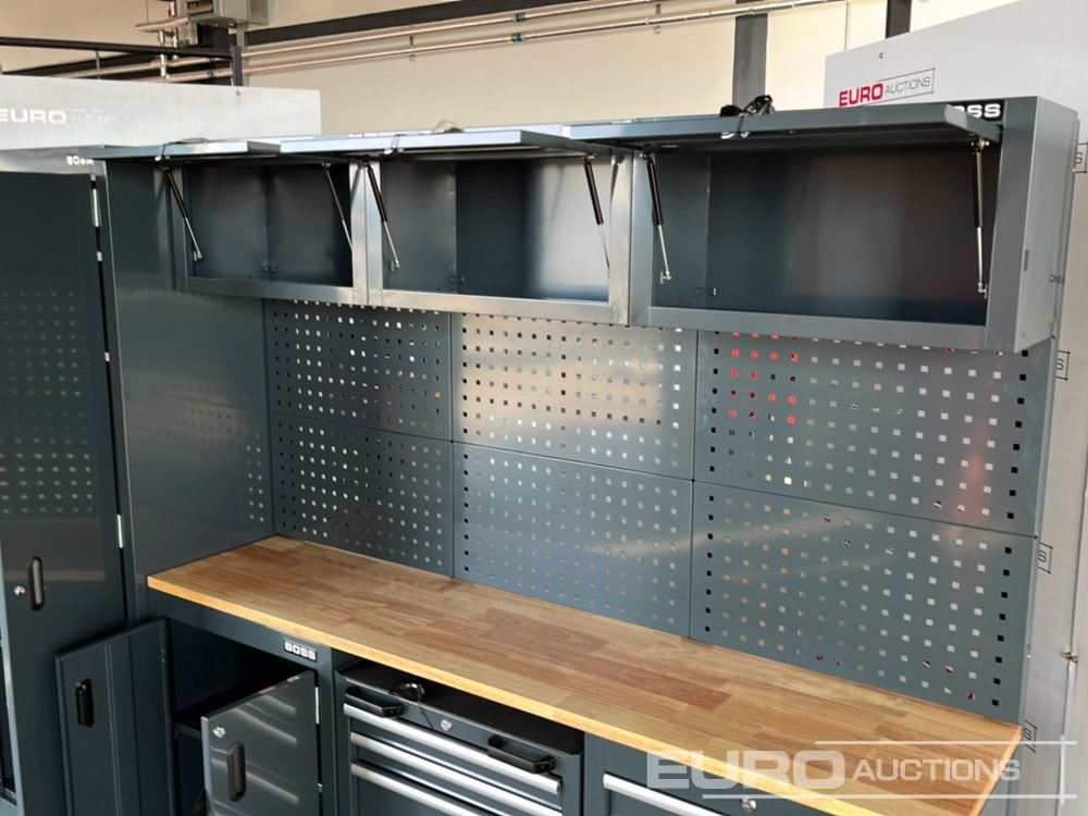 Equipo de taller Unused Boss 2.6m 9 Drawer, 5 Cabinet Tool Station: foto 7