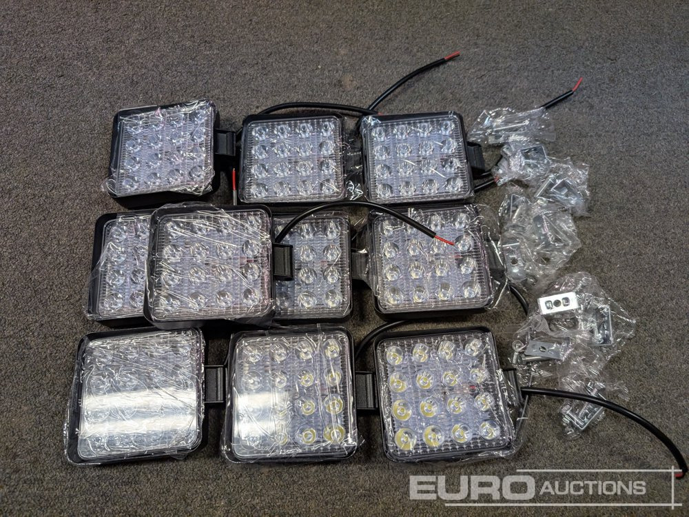 Equipo de construcción Unused LED Work Lights, 48w, 12V/24V, Adjustable Bracket, IP67 Waterproof, 6000k White (10 of): foto 10