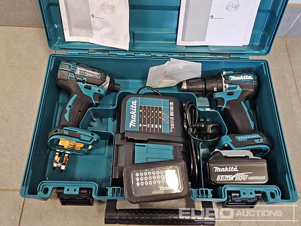 Unused Makita DHP453 18V LXT Combi Dril, Makita DTD152 18V LXT Impact Driver, Battery, Charger, Bit Set - Equipo de taller: foto 4 Unused Makita DHP453 18V LXT Combi Dril, Makita DTD152 18V LXT Impact Driver, Battery, Charger, Bit Set - Equipo de taller: foto 4