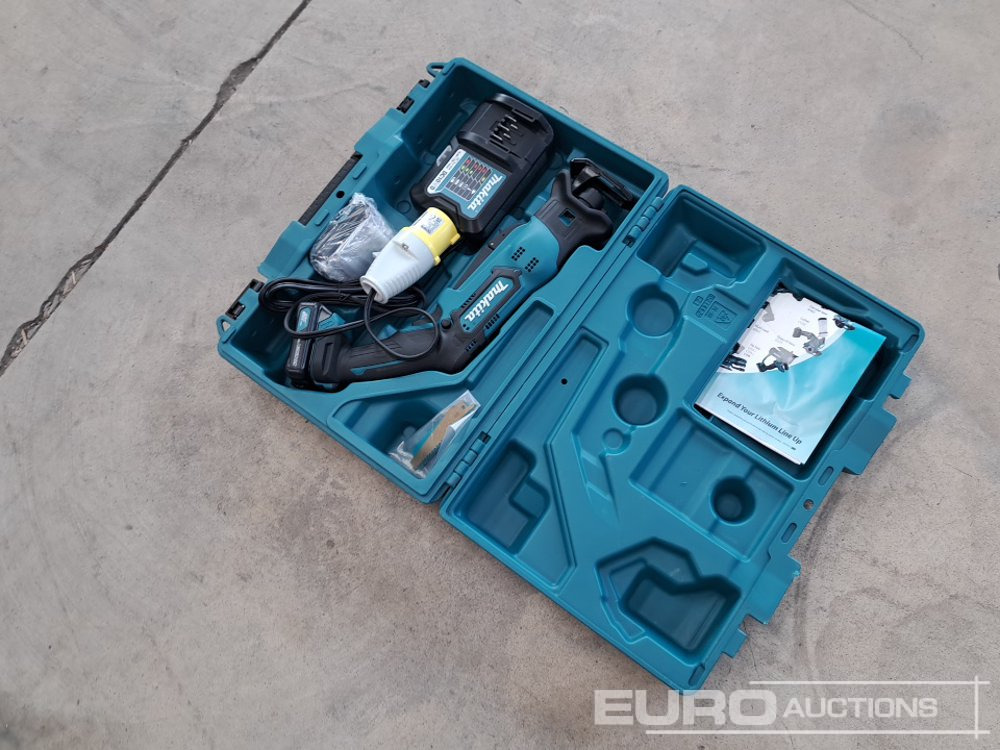 Unused Makita RJ03 12v Recip Saw, 2 Batteries, Charger, Case - Equipo de construcción: foto 3 Unused Makita RJ03 12v Recip Saw, 2 Batteries, Charger, Case - Equipo de construcción: foto 3