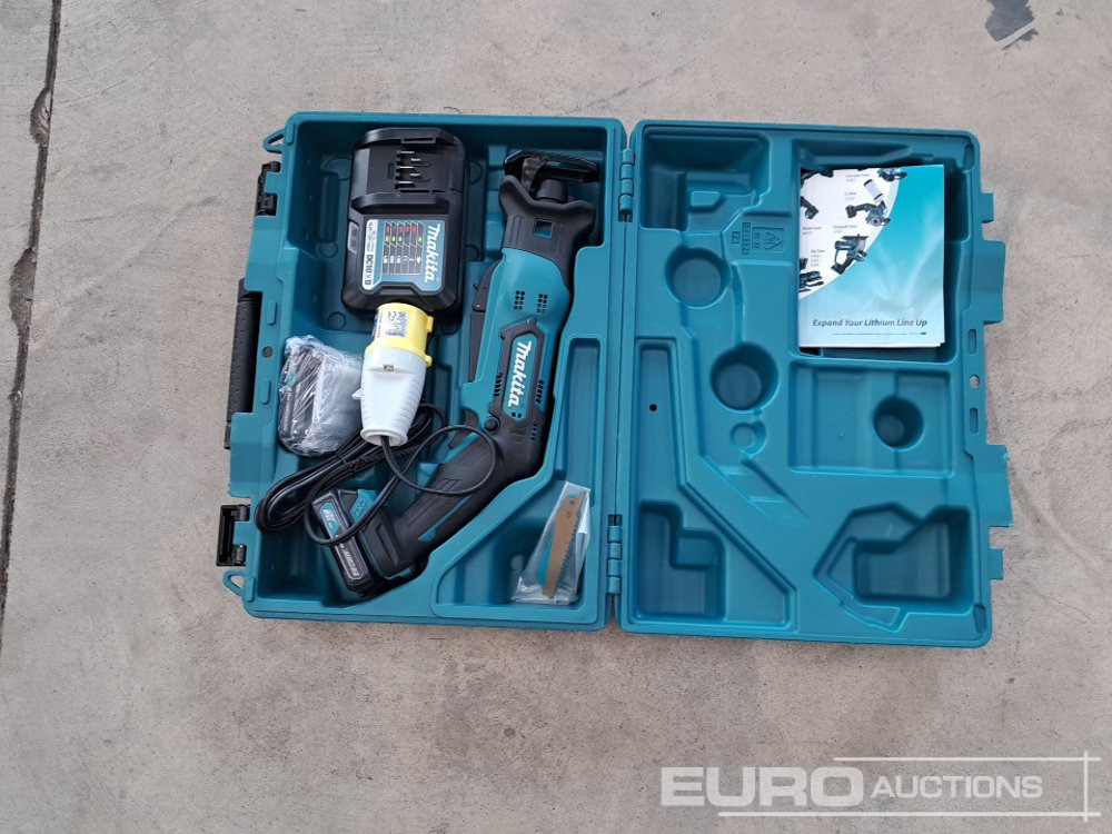 Unused Makita RJ03 12v Recip Saw, 2 Batteries, Charger, Case - Equipo de construcción: foto 2 Unused Makita RJ03 12v Recip Saw, 2 Batteries, Charger, Case - Equipo de construcción: foto 2
