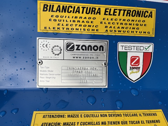 Zanon TFM2R 1900 - Desbrozadora de martillos: foto 3 Zanon TFM2R 1900 - Desbrozadora de martillos: foto 3