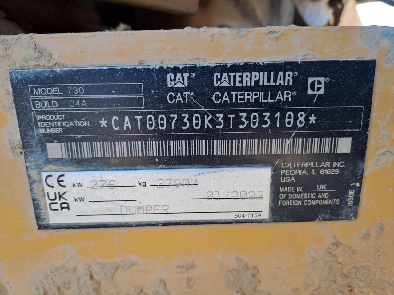 Leasing para CAT 730 CAT 730: foto 6