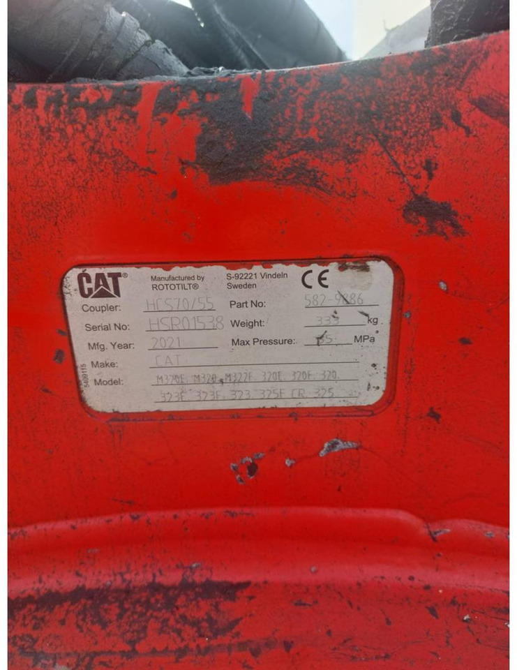 CAT HCS70/55/582-9886 - Acoplamiento rápido: foto 2 CAT HCS70/55/582-9886 - Acoplamiento rápido: foto 2