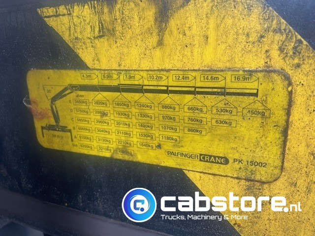 Camión volquete, Camión grúa DAF CF 75.310 FAN 6x2 Euro 5 - MANUAL - Bouwjaar 2008 - Kipper - Palfinger PK 15002 Performance - Km 550.899 - Good condition!: foto 16