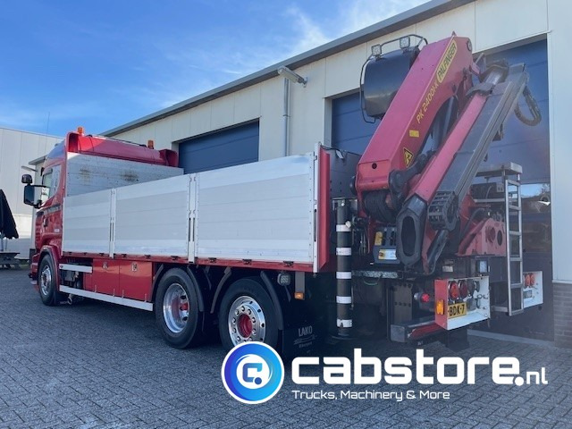 Scania R520 LB6X2*4HNB Euro 6 - Bouwjaar 2013 - Highline - Opticruise - Open box + Palfinger PK 24001-K B Autolaadkraan - Good condition ! - Camión caja abierta, Camión grúa: foto 5 Scania R520 LB6X2*4HNB Euro 6 - Bouwjaar 2013 - Highline - Opticruise - Open box + Palfinger PK 24001-K B Autolaadkraan - Good condition ! - Camión caja abierta, Camión grúa: foto 5