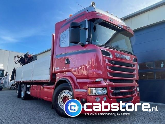 Scania R520  LB6X2*4HNB V8 Euro 6 - Bouwjaar 2013 - Highline - Opticruise  - Open box + Palfinger PK 24001-K B Autolaadkraan - Good condition ! - Camión grúa: foto 4 Scania R520  LB6X2*4HNB V8 Euro 6 - Bouwjaar 2013 - Highline - Opticruise  - Open box + Palfinger PK 24001-K B Autolaadkraan - Good condition ! - Camión grúa: foto 4