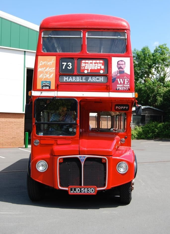 Autobús de dos pisos British Bus Sightseeing Routemaster Nostalgic Heritage Classic Vintage: foto 1