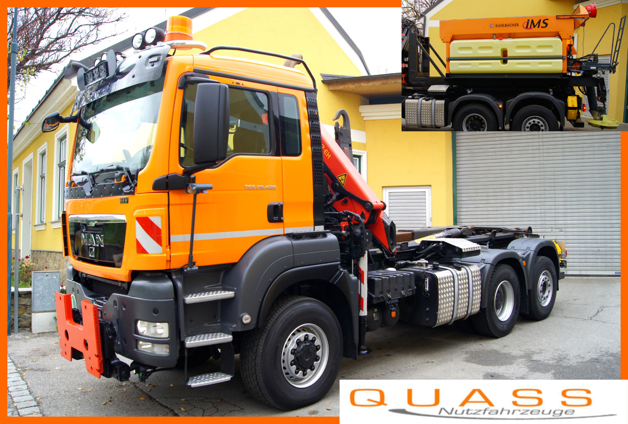 MAN TGS 28.400 BL 6x4-4/TÜV/PK12002/PALIFT/Winterdienst/Salzstreuer/Streuer/Schneepflug - Máquina quitanieve: foto 1 MAN TGS 28.400 BL 6x4-4/TÜV/PK12002/PALIFT/Winterdienst/Salzstreuer/Streuer/Schneepflug - Máquina quitanieve: foto 1