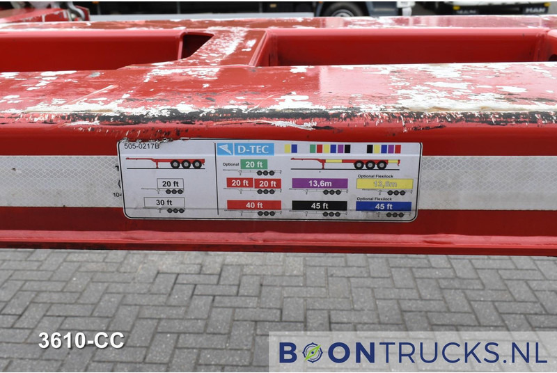 Semirremolque portacontenedore/ Intercambiable D-Tec FLEXITRAILER | 2x20-30-40-45ft HC * 2x LIFT AXLE * 2x EXTENDABLE * DISC BRAKES: foto 14